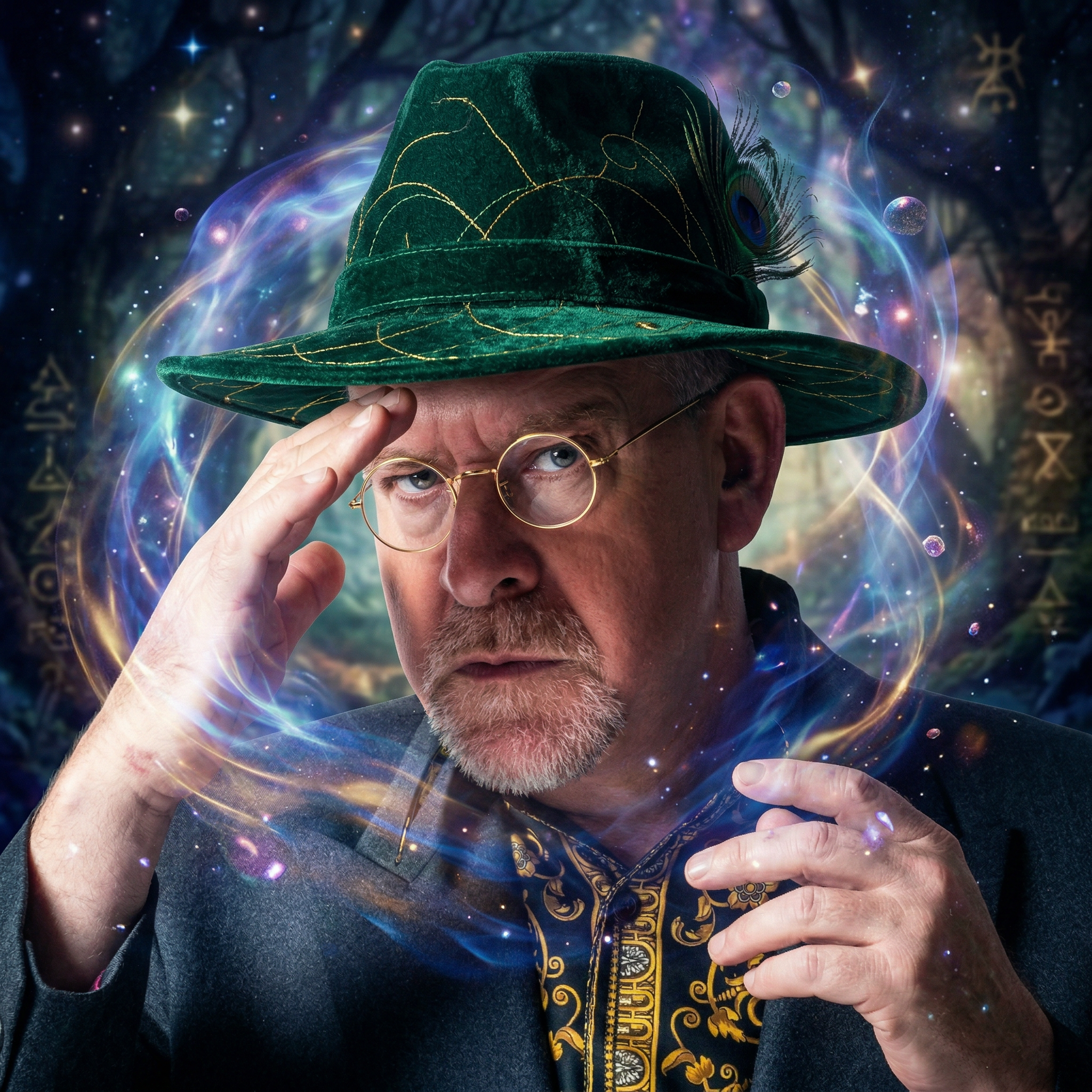 צלליה בתוך מיצג אמנות דיגיטלי