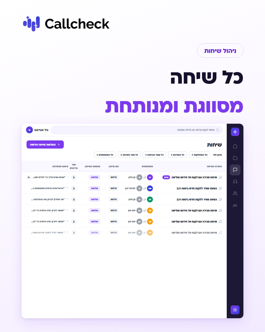 מייסדת CallCheckAI